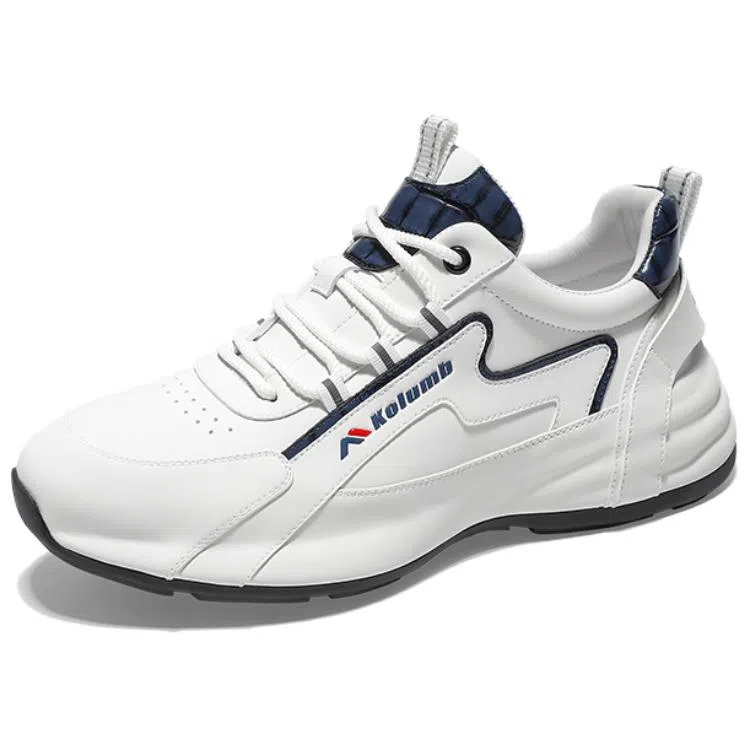 哥仑步 头层牛皮 简约百搭 潮流时尚 减震耐磨防水 低帮 生活休闲鞋 男款