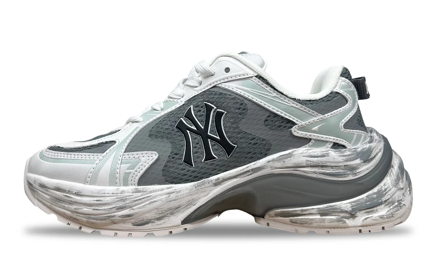 MLB New York Yankees Low Top Sneakers Gray