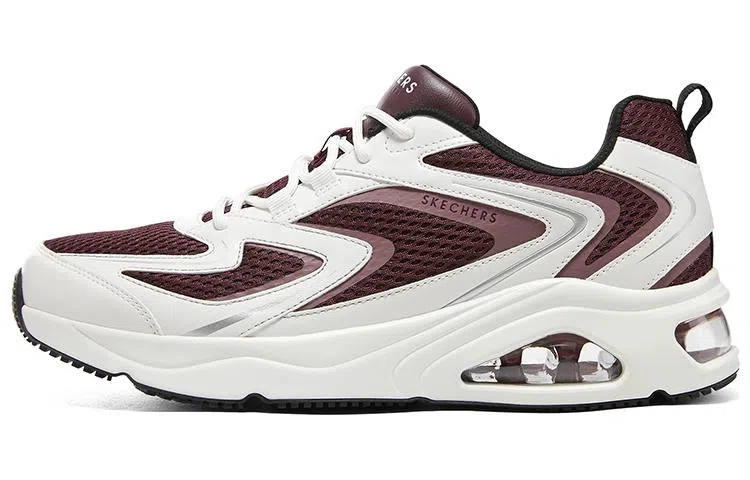 Skechers Low Top Running Shoes White Red