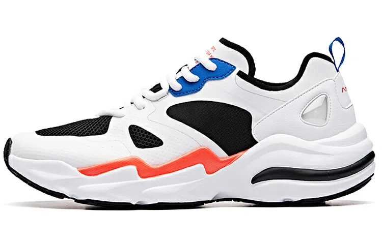 Anta Lifestyle Retro Running Shoes White Black Red