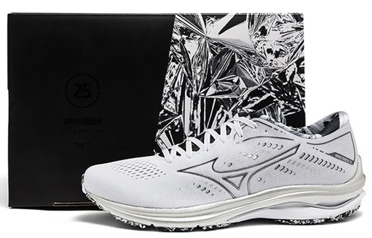 Mizuno Wave Rider 25 White Grey