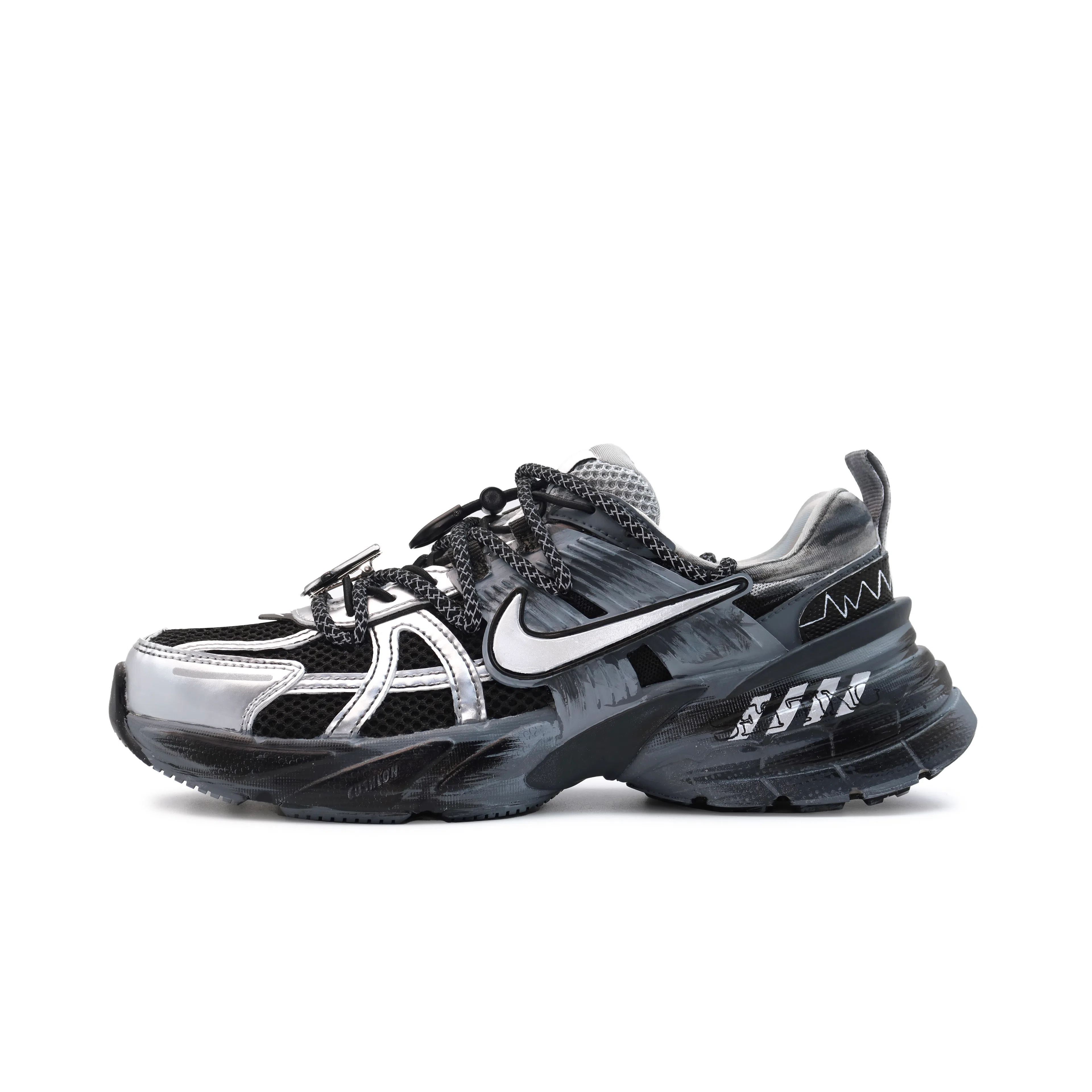 Nike V2K Run Runtekk Black Silver