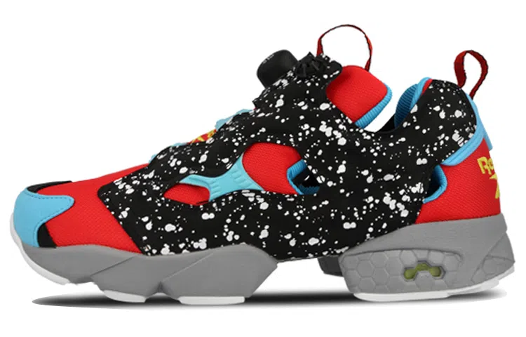 Reebok Instapump Fury Black Red Blue