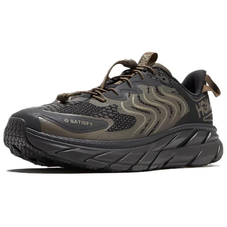 Satisfy x HOKA ONE ONE Clifton LS Black