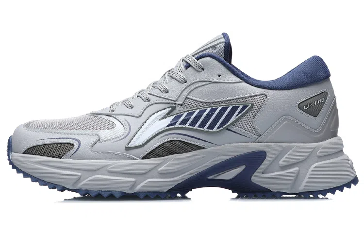 LiNing Running Shoes Grey Blue