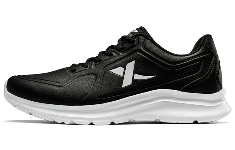 特步 休闲 透气 低帮 跑步鞋 男款 黑色