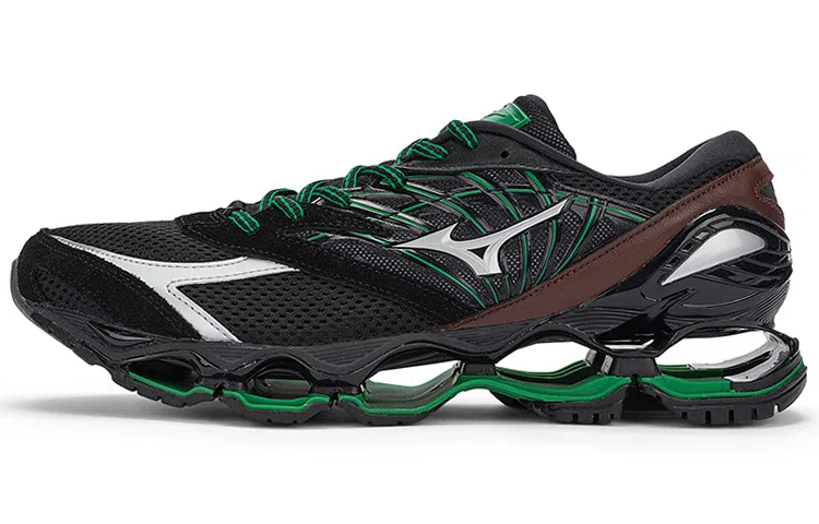 Randomevent x Mizuno Wave Prophecy LS Black Green