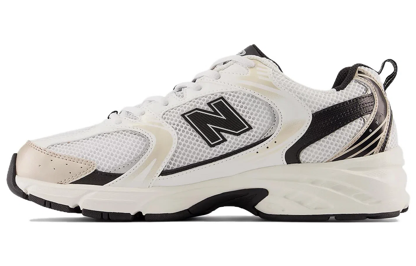 New Balance 530 White Black Gold