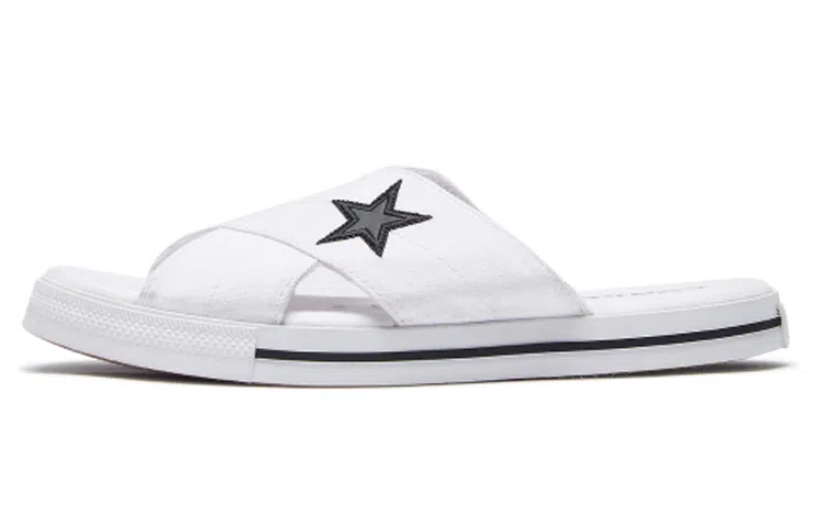 Converse One Star Slide White Black