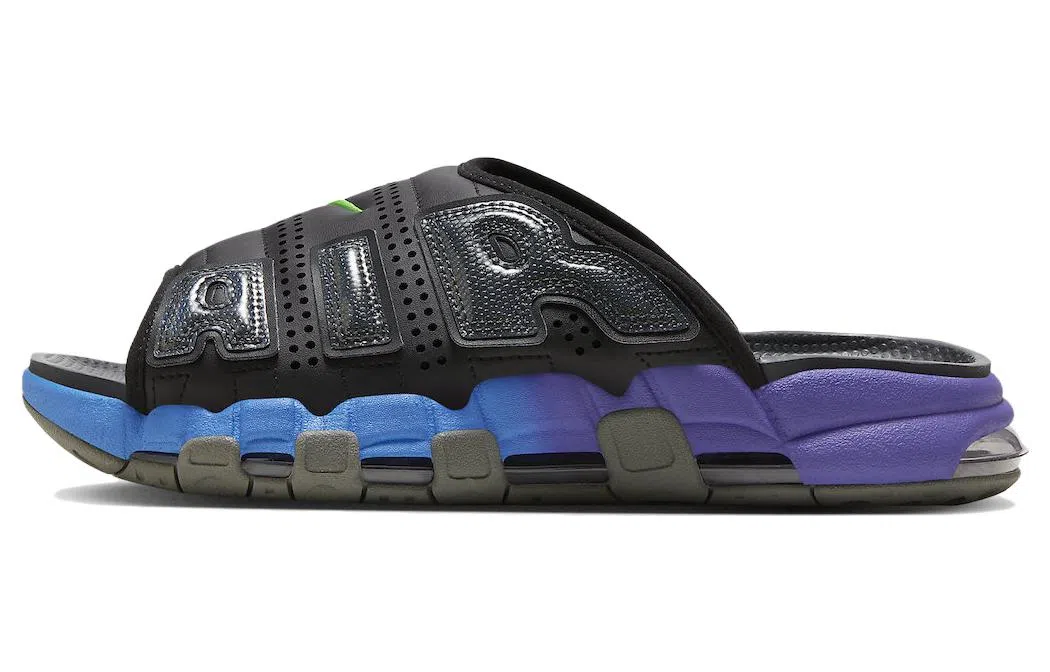 Nike Air More Uptempo Slide Black Blue
