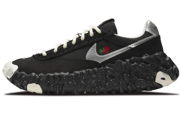 Nike OverBreak Black Embroidered Rose