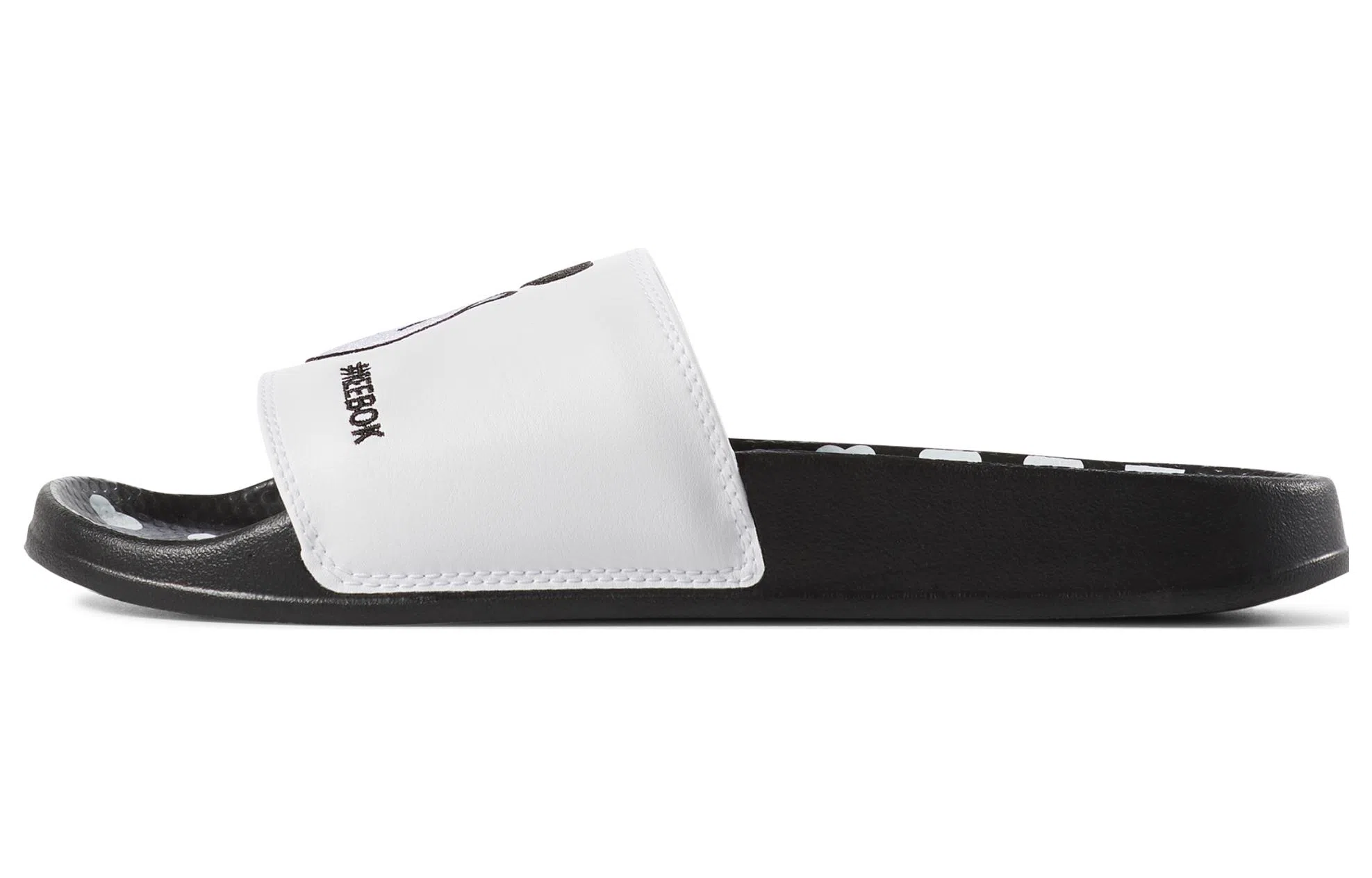Reebok Classic Slides Black White