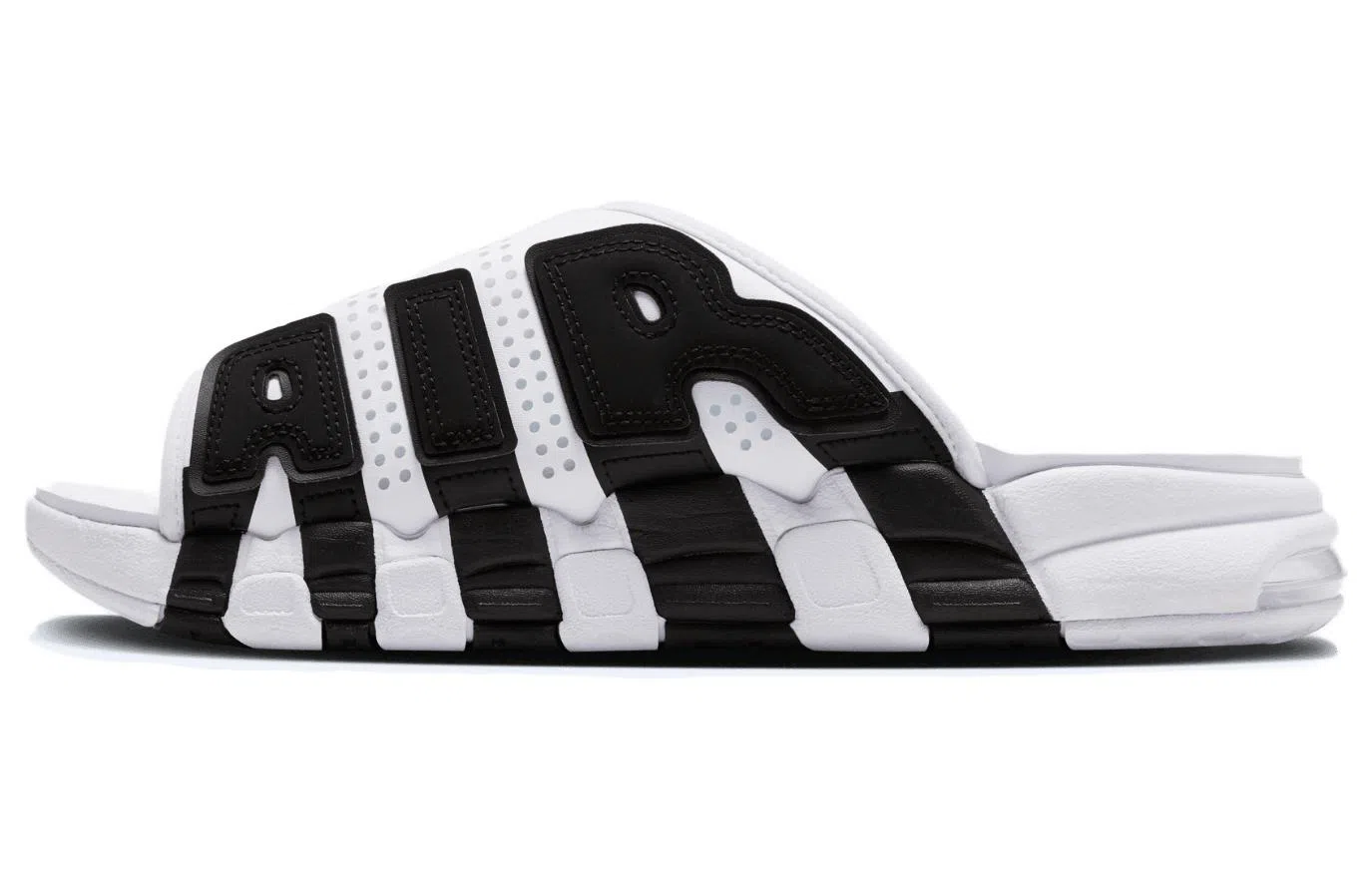 Nike Air More Uptempo Slide White Black