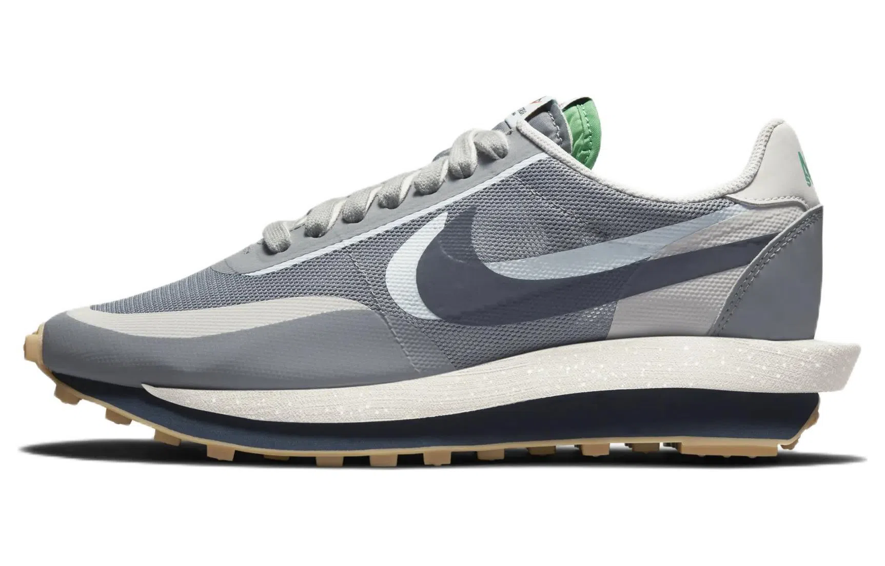 clot x sacai x Nike Waffle Grey Blue