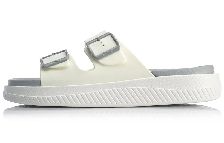 LiNing Clap PU Slides White