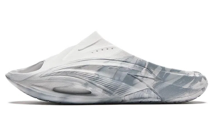 Anta Basketball Slides Grey White