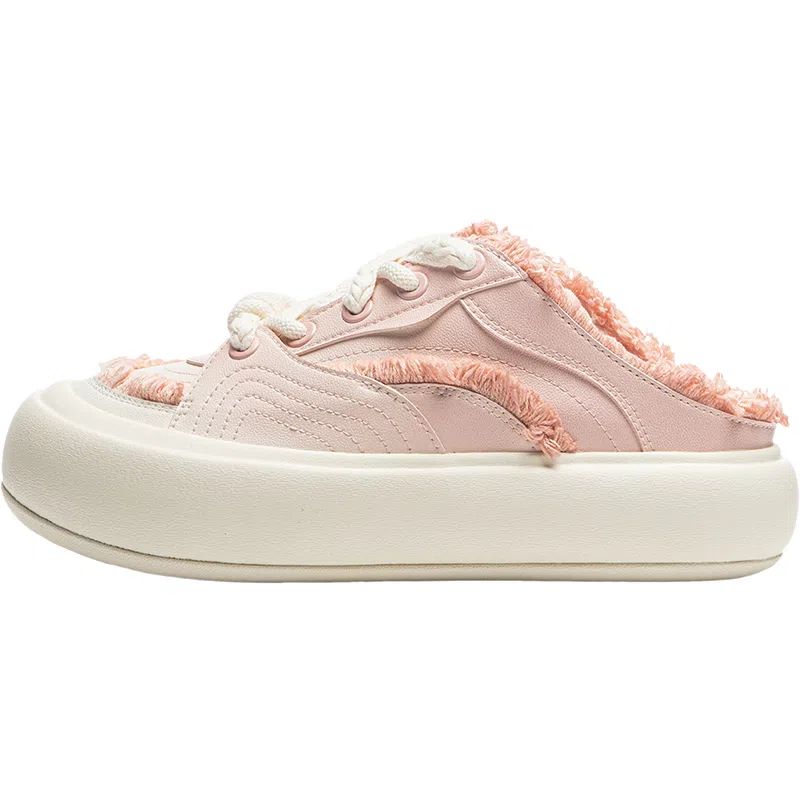 Li-Ning Puff Mule Pink White