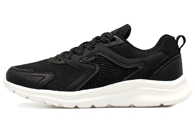 特步 减震防滑透气轻便 低帮 运动休闲鞋 黑白