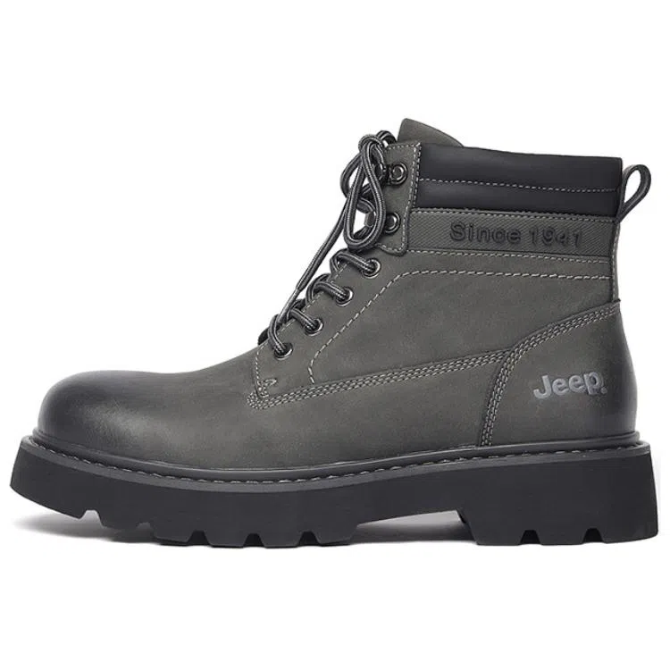 Jeep Martin Boots Grey Black