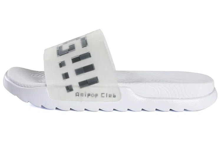 匹克 态极 消消乐萌萌团联名 休闲拖鞋 白色