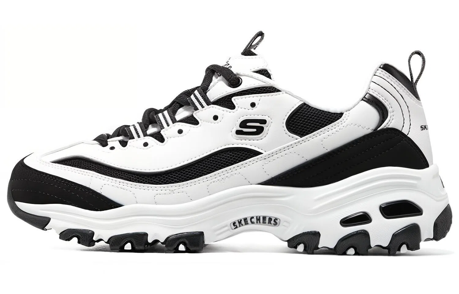 Skechers D'LITES Panda White Black