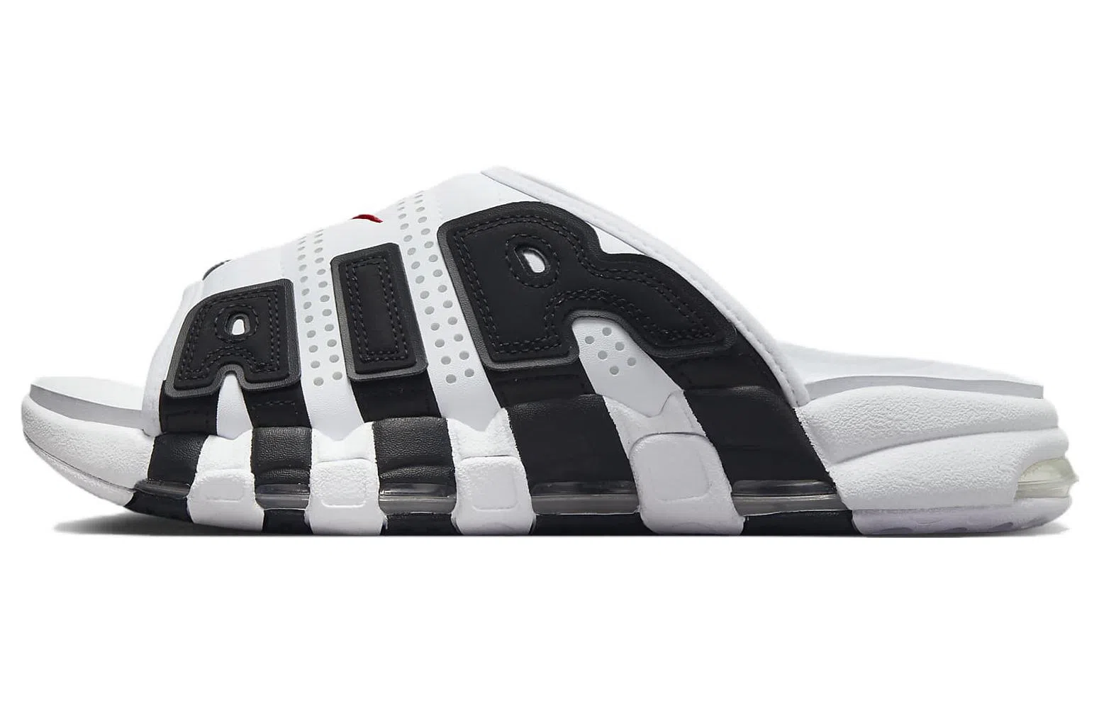 Nike Air More Uptempo Slide Black White