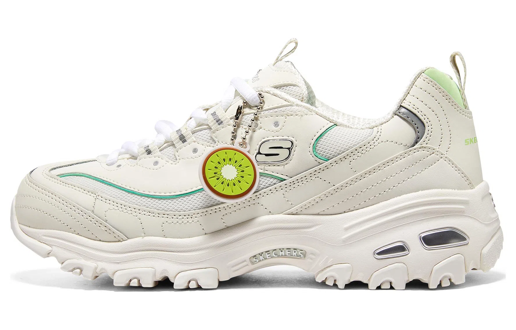 Skechers D'LITES 1.0 White Green