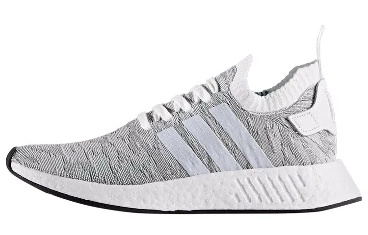 adidas NMD_R2 Primeknit White Black