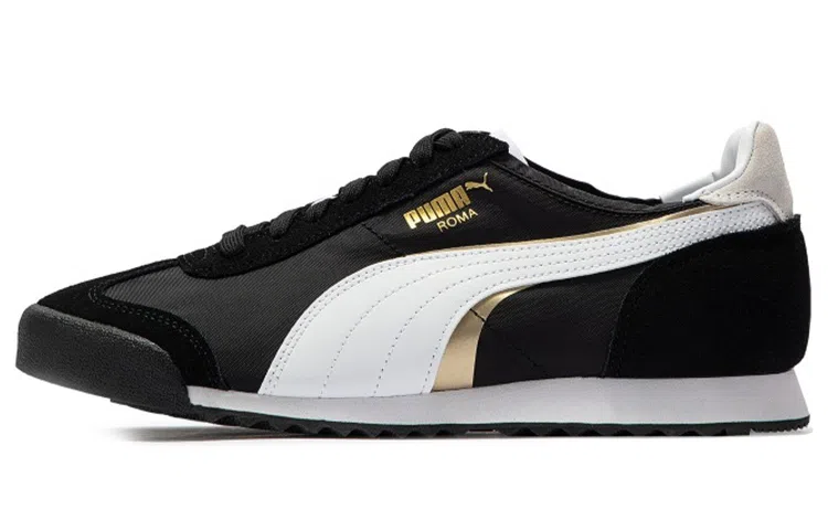 PUMA Roma OG Nylon Double Fs Black White Gold