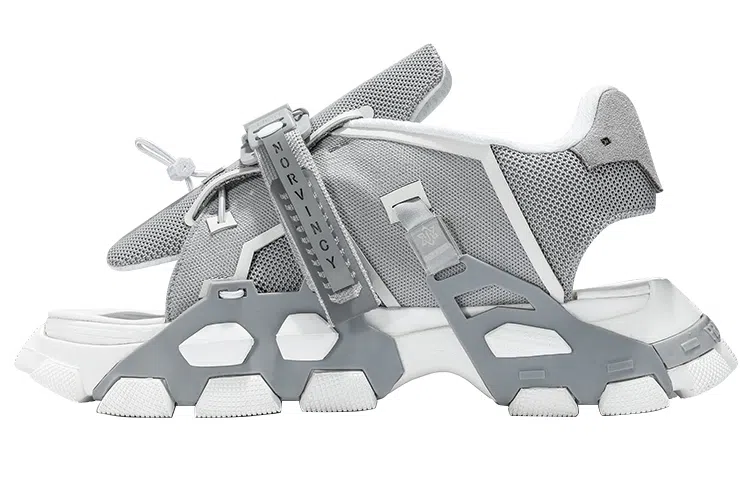 NORVINCY Functional Magnetic Buckle Sandals Grey