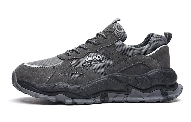 Jeep Low-Top Mesh Sneakers Grey