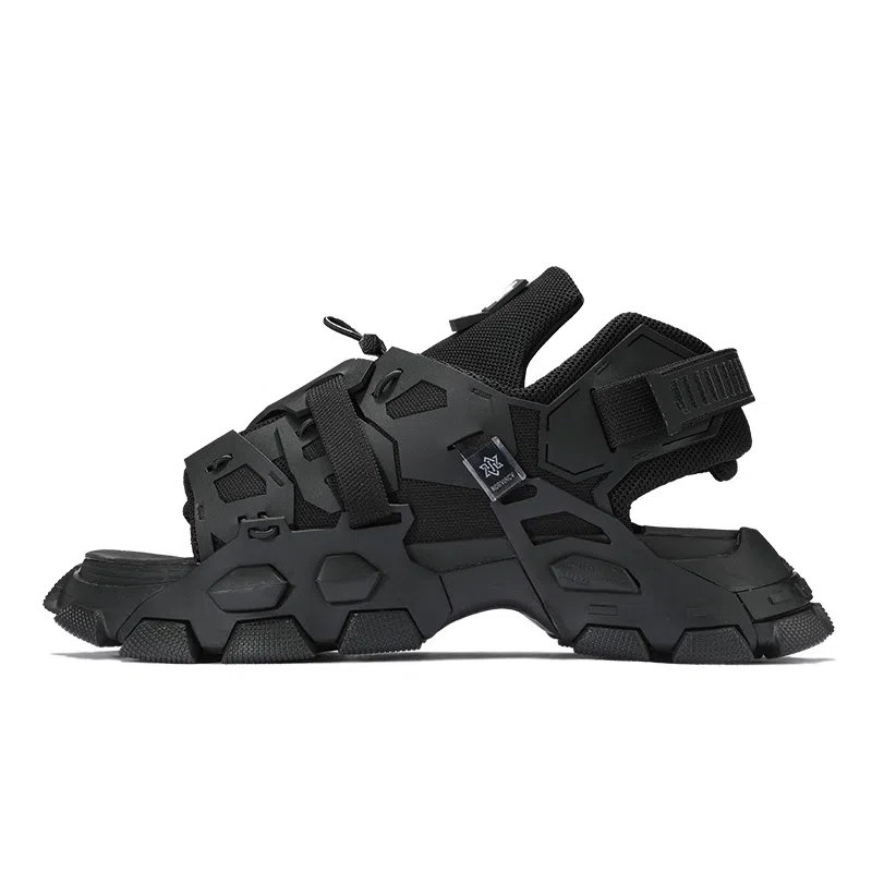 NORVINCY Black Samurai Sandals