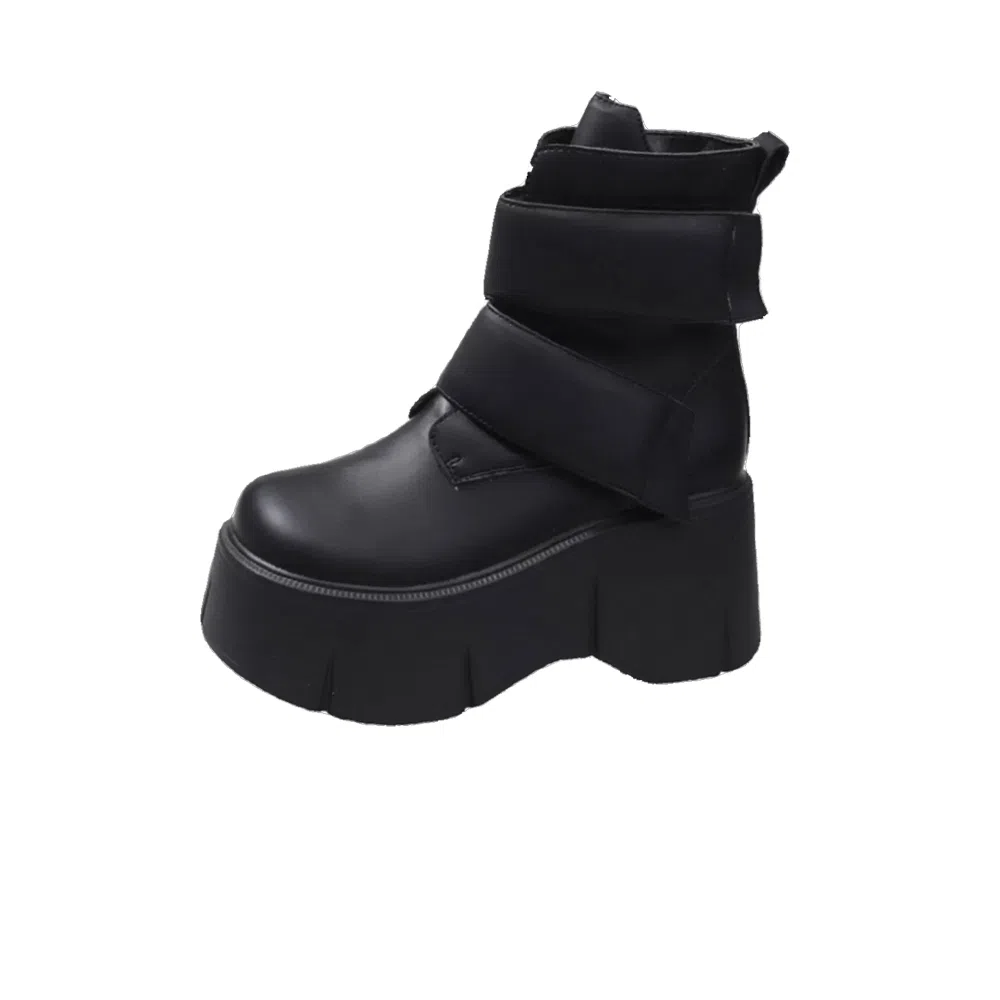 CHERRY&KALIKA Retro Casual Ankle Boots 8CM