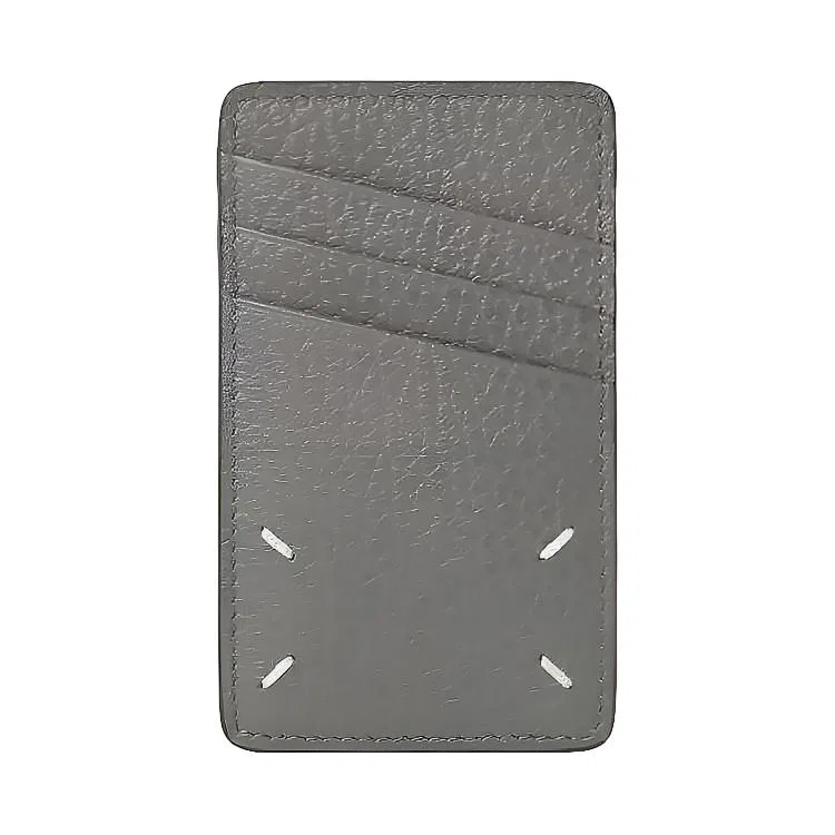 Maison Margiela Four Stitch Leather Cardholder Green