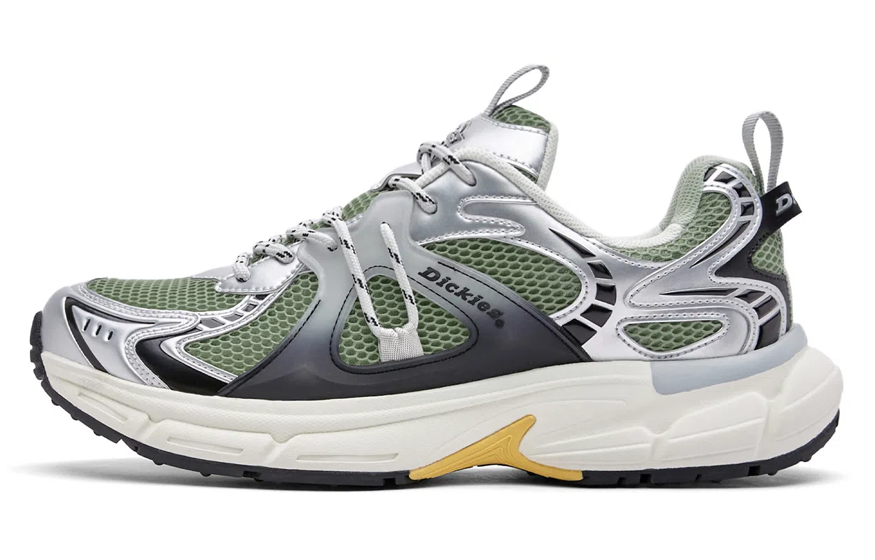 Dickies Retro Low-Top Sneakers Light Green Silver