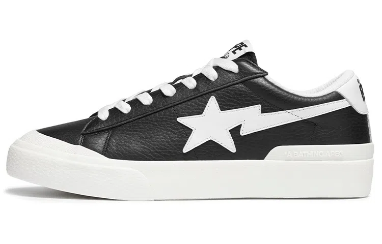 A BATHING APE MAD STA Black White