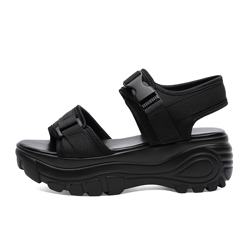 富贵鸟 织物 百搭时尚耐磨简约 沙滩凉鞋 女款