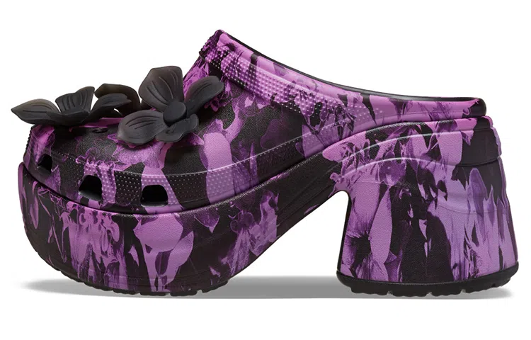 Crocs Mermaid Print Clogs Black