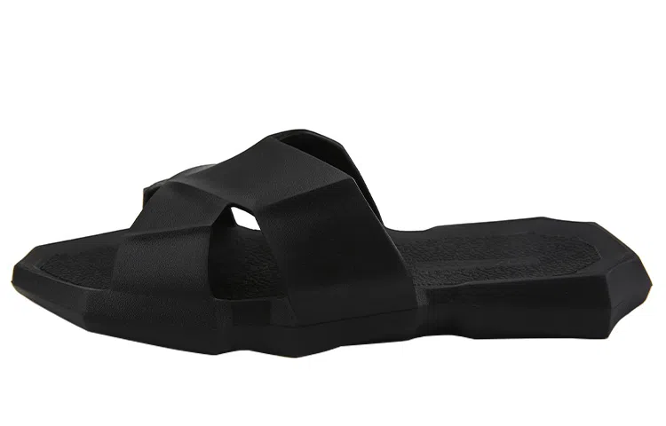 NORVINCY Fashion Platform Slides Black