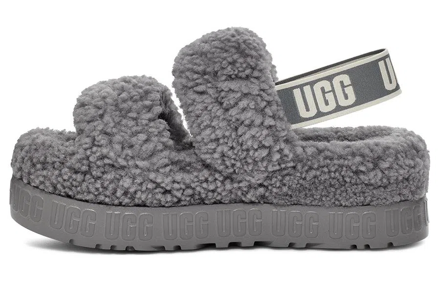 UGG Fluff Slide Light Grey