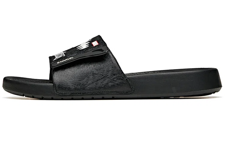MARVEL x Anta Lifestyle Slides Black White