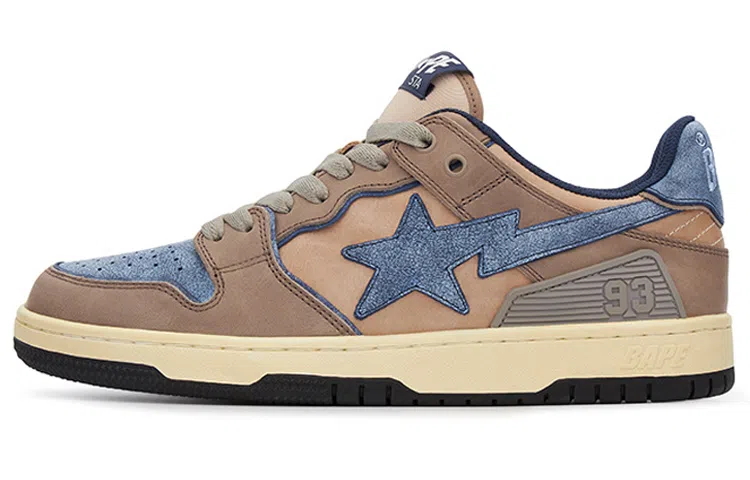 A BATHING APE SK8 Sta Grey Brown Blue