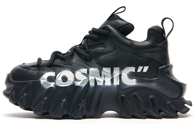 KEDDO 麒麟二代 Cosmic Graffiti Platform Sneakers Black