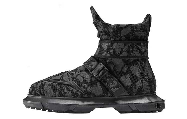 NORVINCY Camo Knit Martin Boots