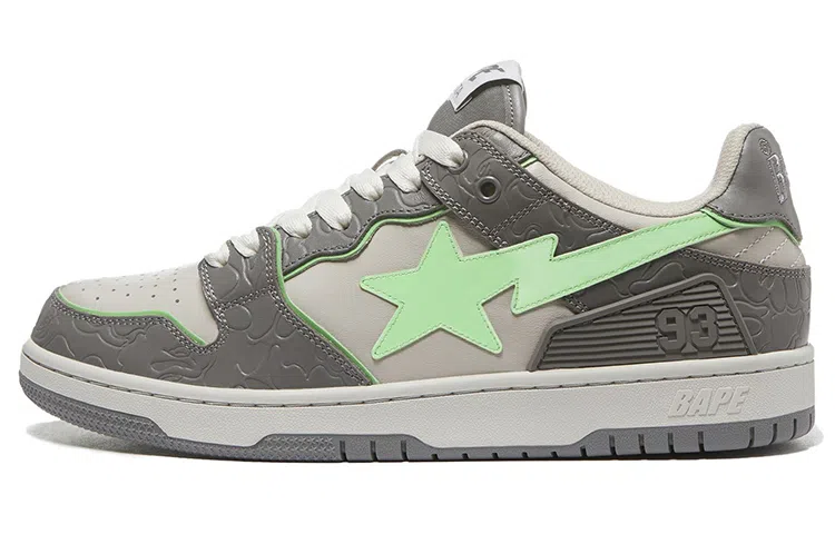 A BATHING APE SK8 Sta Grey Green