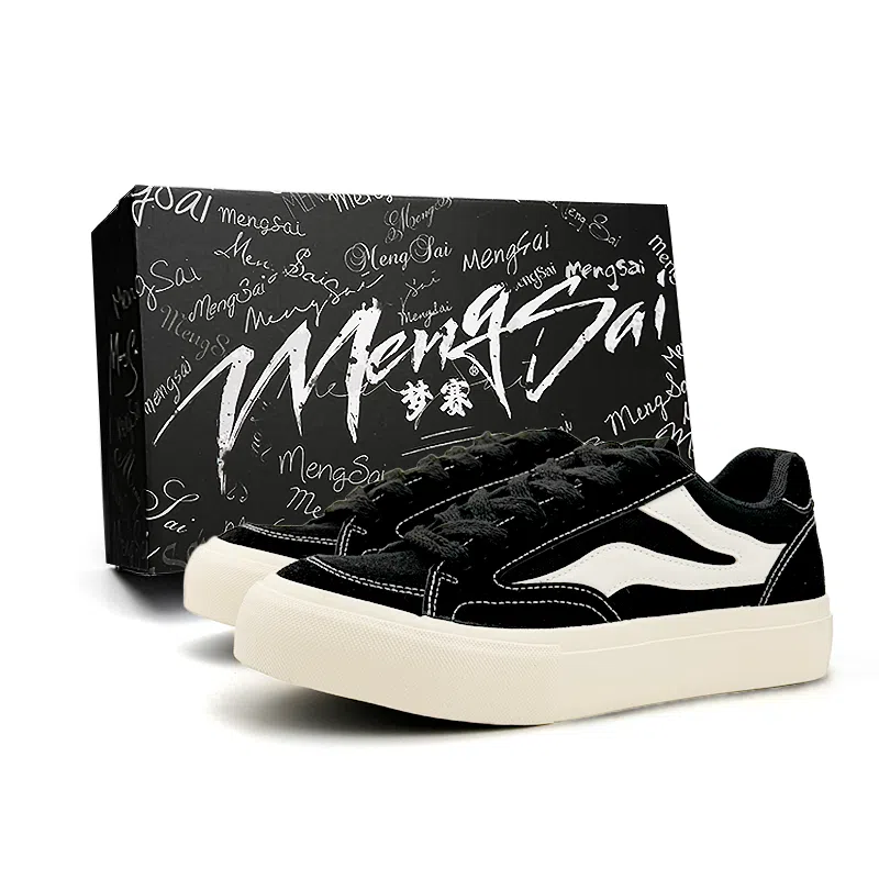 Mengsai Canvas Shoes Black