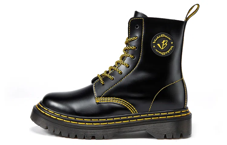 VICKI BROWN Martin Boots Black