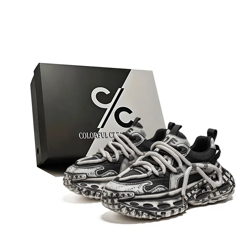 Colorful Creations Classic Paris Vintage Dad Sneakers