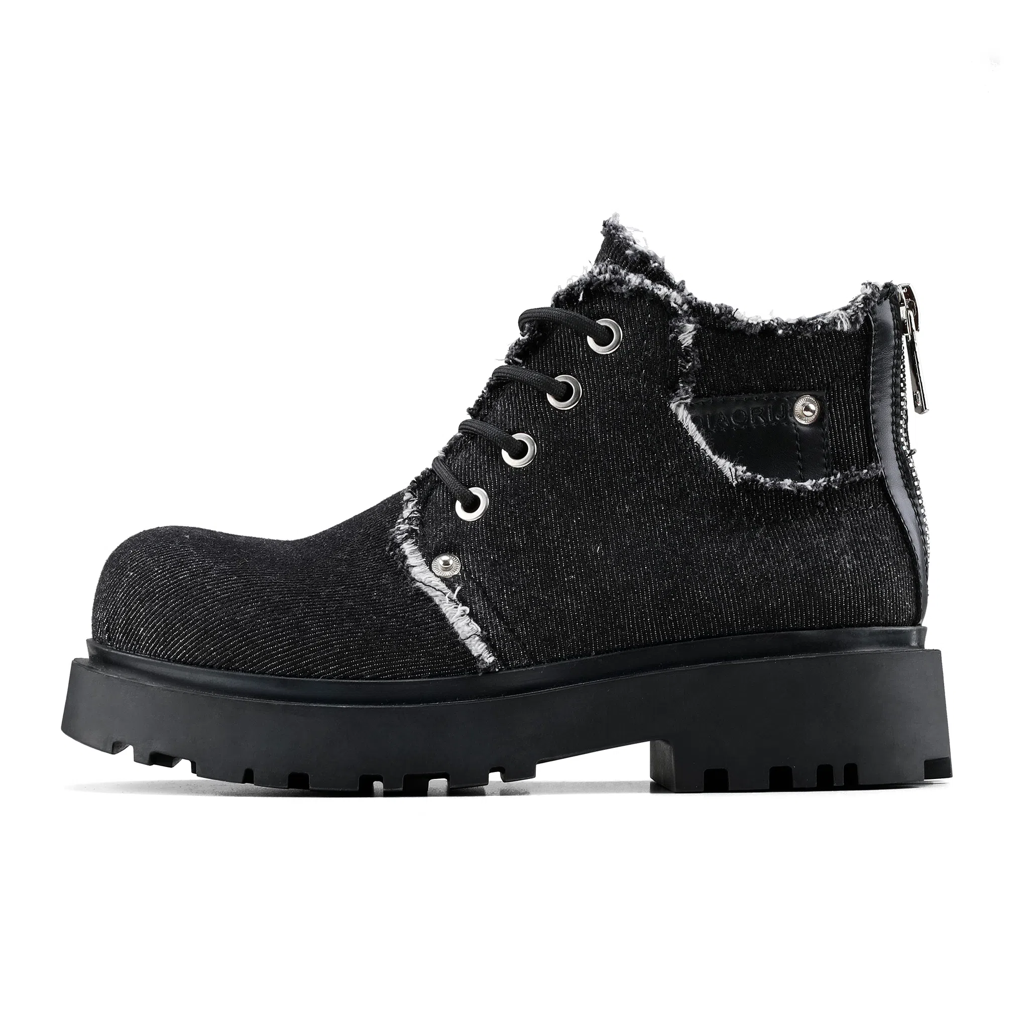 HANQIAORIJI Rebirth Series Black Martin Boots