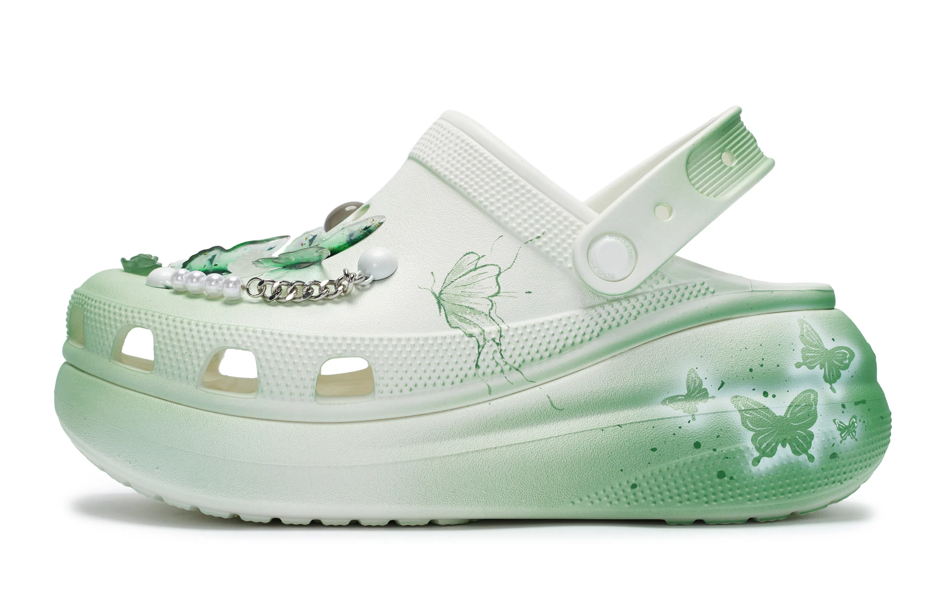 Crocs Classic Clog Green White